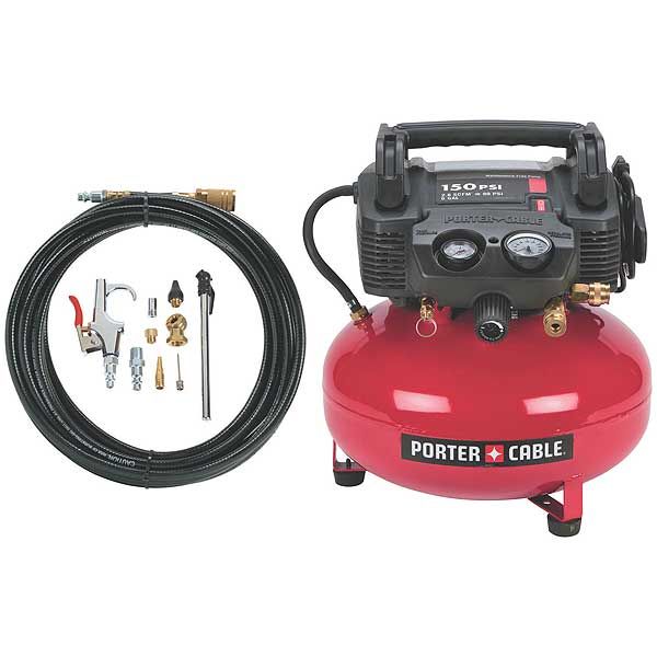 Porter-cable Oil-free Pancake Compressor, 150 Psi, 6 Gallon, With Accessory Kit, Model C2002-wk