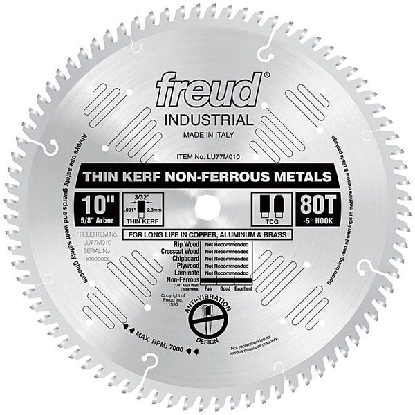 product: Freud LU77M010 Industrial Non-Ferrous/Alumimum  Blade, 10