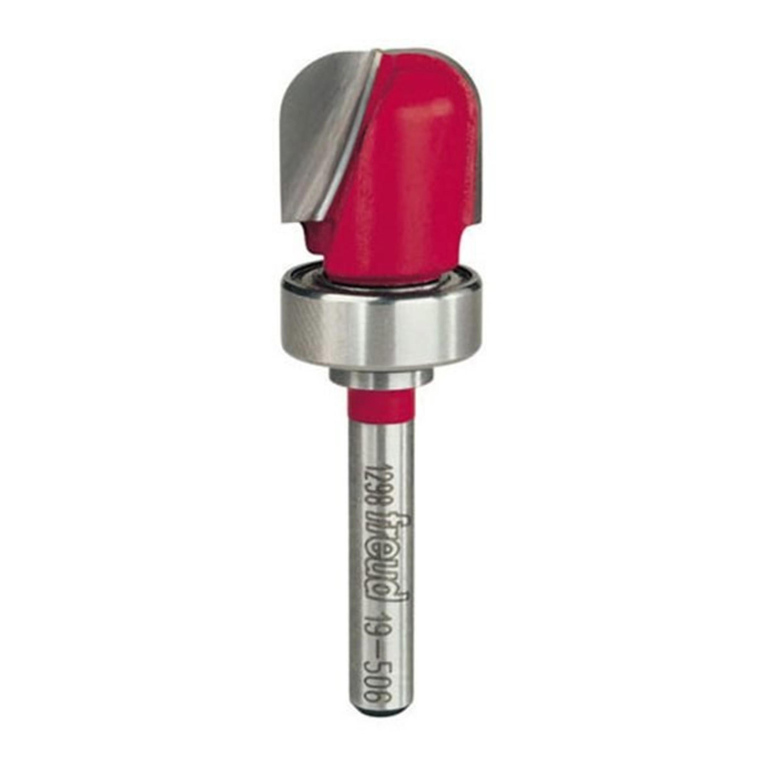 19-506 Dish Carving Router Bit With Top Bearing 1/4" Sh 3/4" D 5/8" Cl 1/4" R