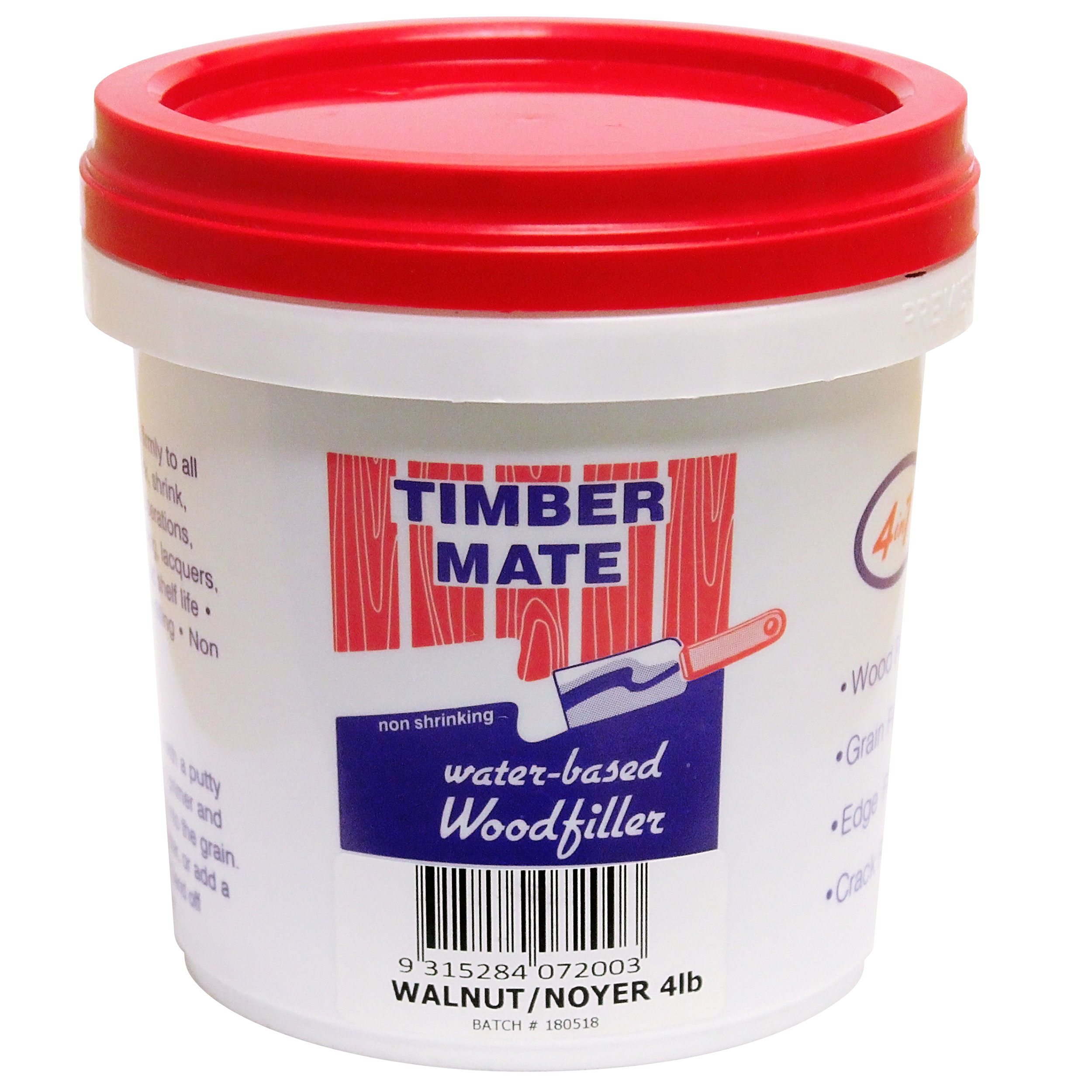 Water Based Wood Filler 4lb Walnut