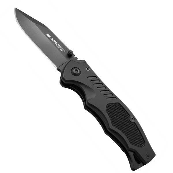 Black Pistol Grip Tactical Folder Knife, Model Sk-803