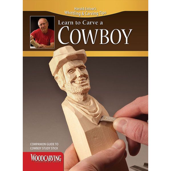 Learn To Carve A Cowboy Study Stick Kit