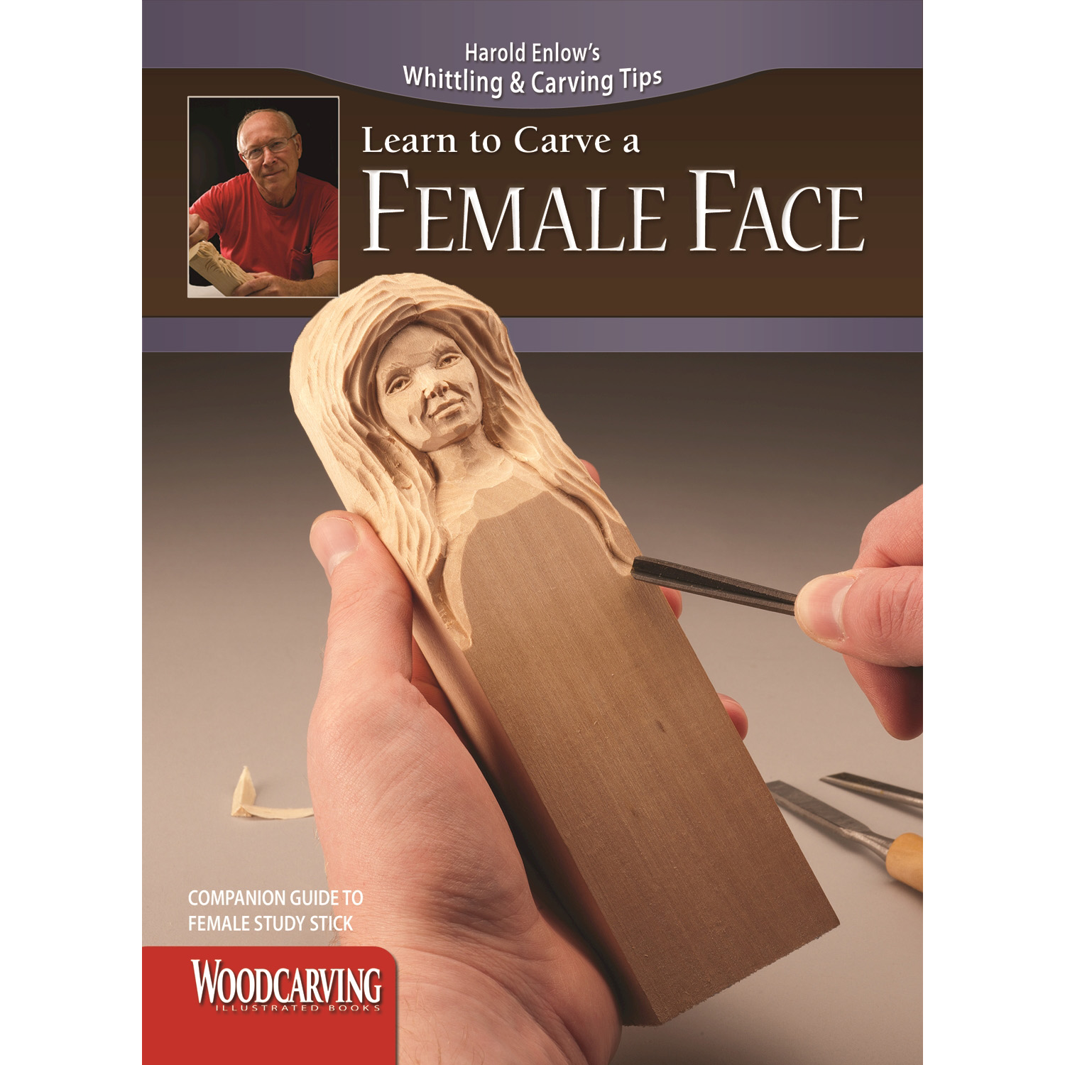 product: Fox Chapel Learn to Carve a Female Face Booklet shown