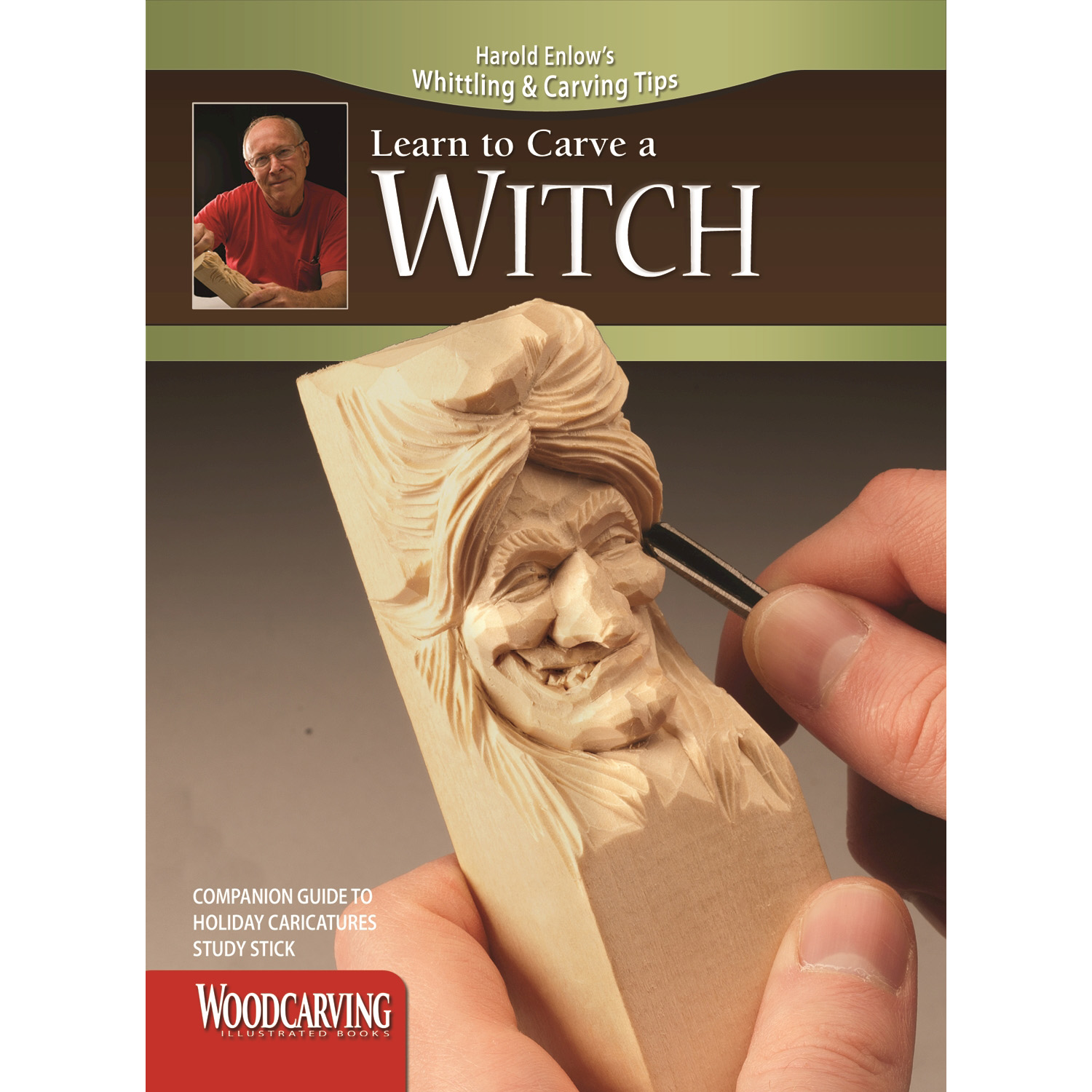 product: Fox Chapel Learn to Carve a Witch Booklet shown