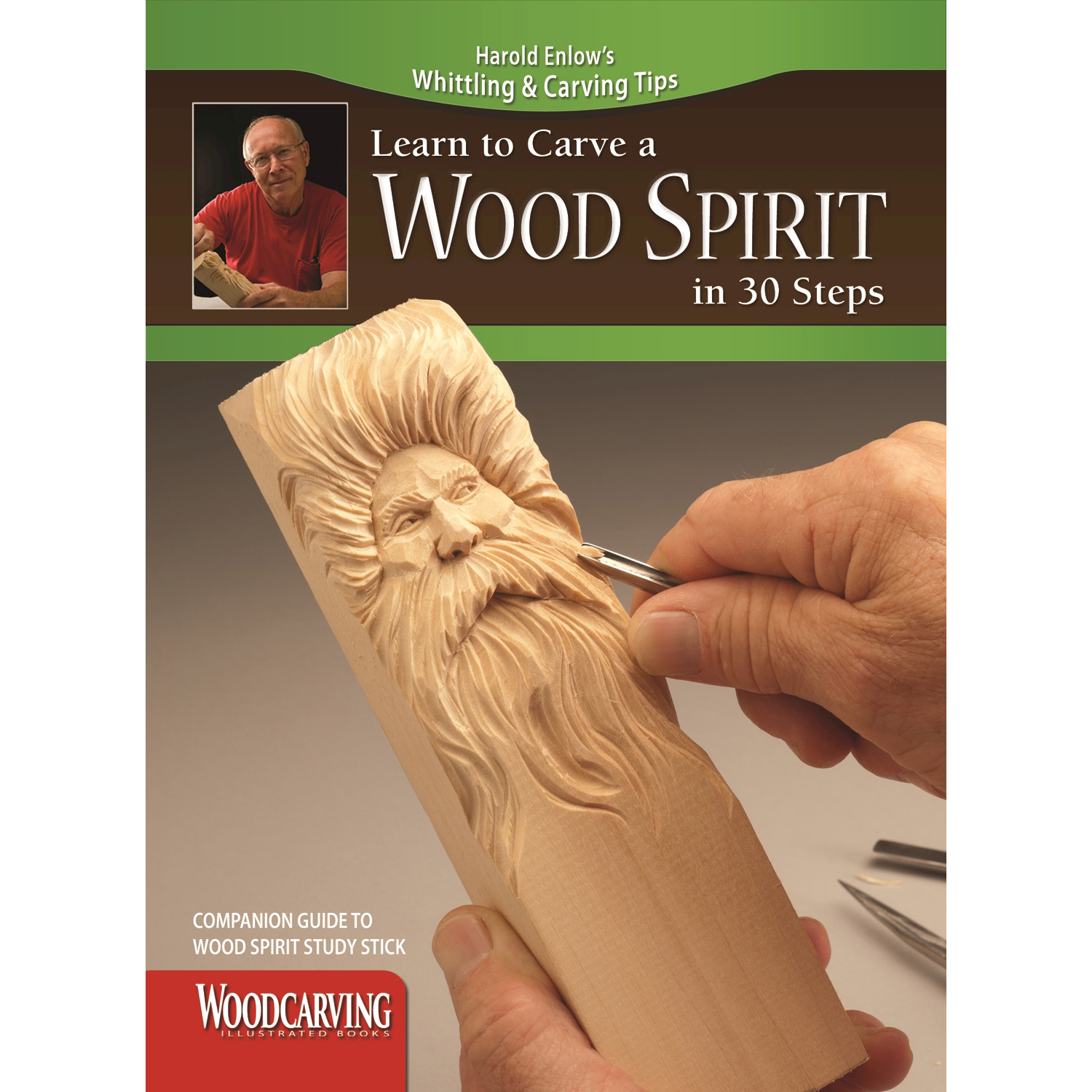 product: Fox Chapel Learn to Carve a Wood Spirit Booklet shown