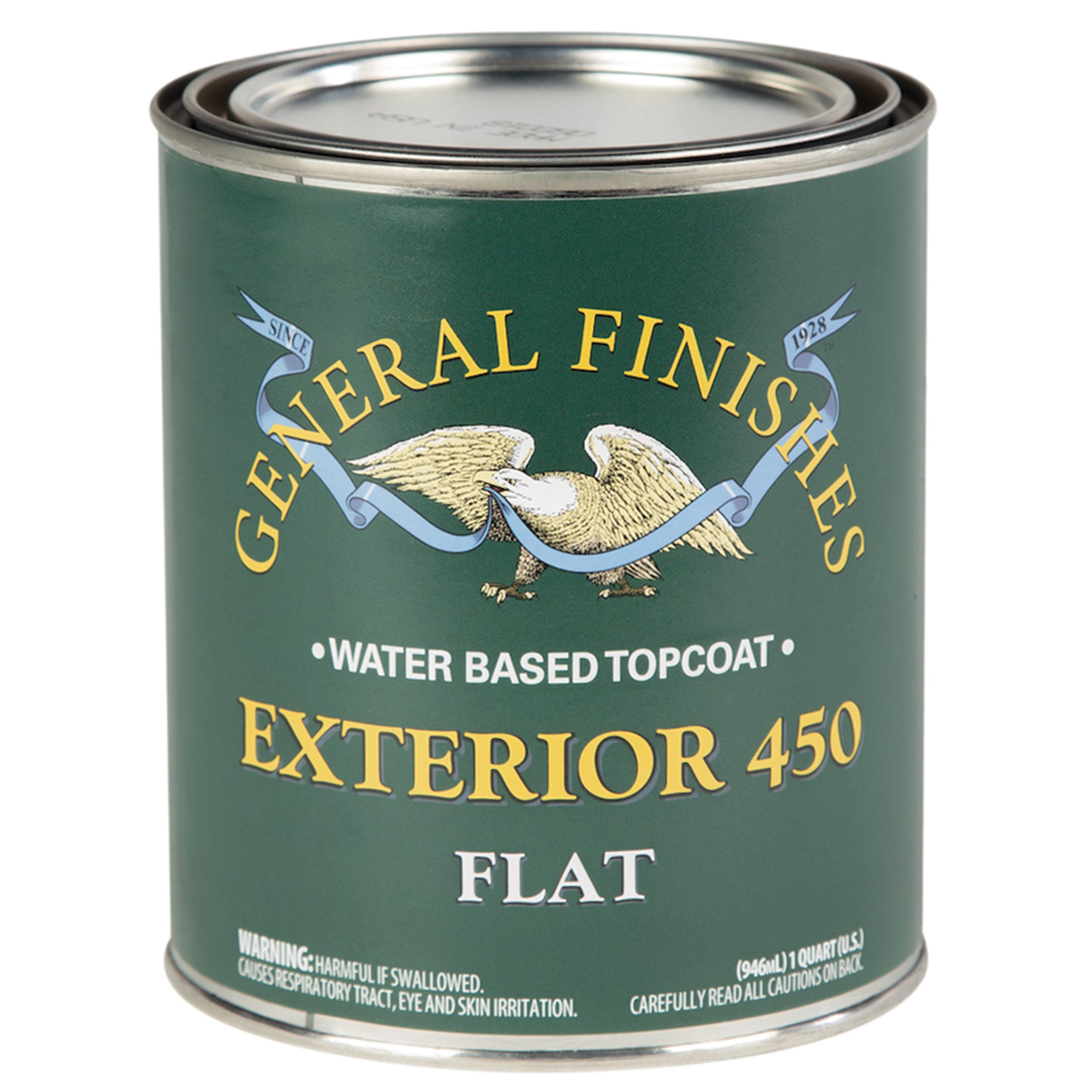 product: General Finishes Exterior 450 Water Based Varnish - Flat - Quart shown