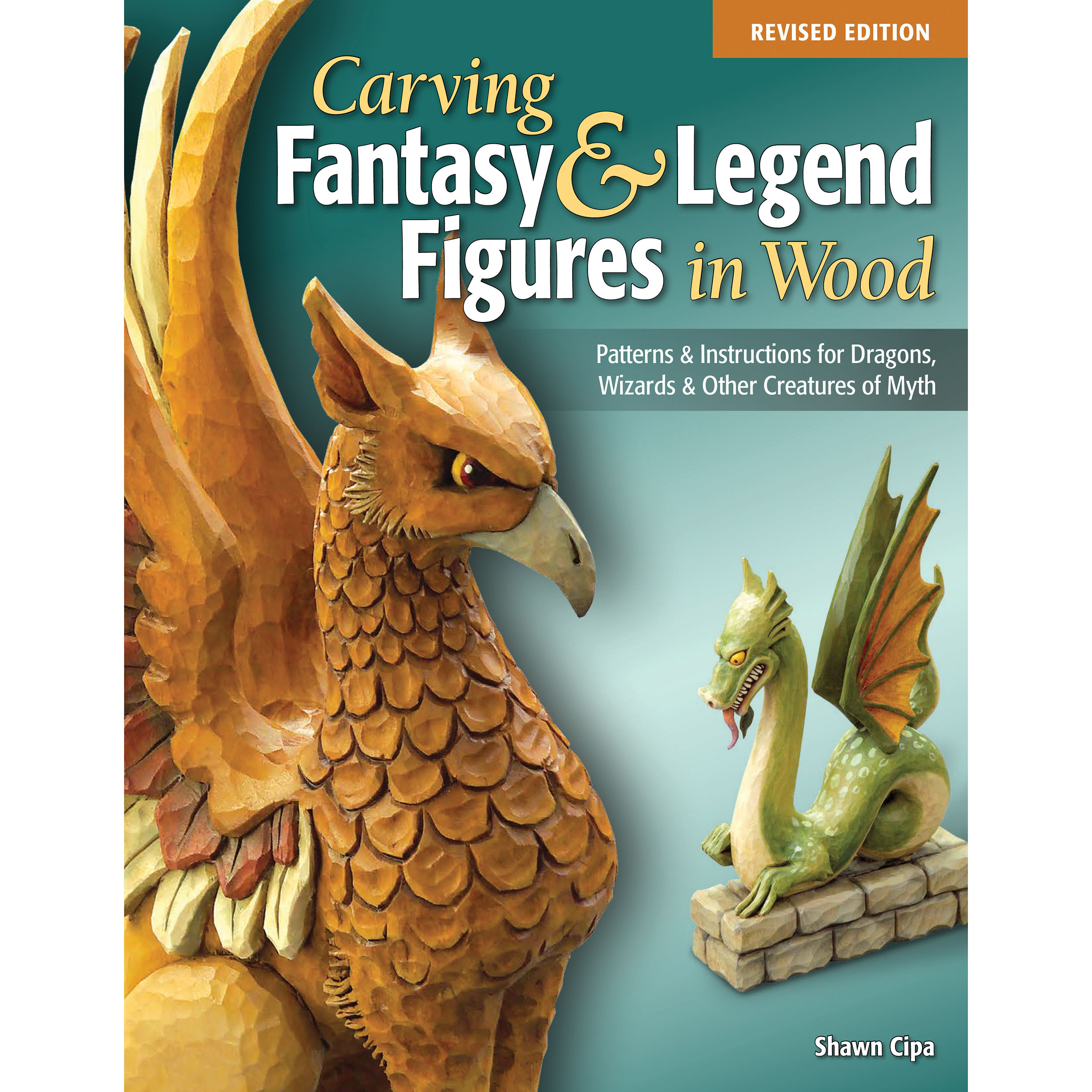 product: Fox Chapel Carving Fantasy and Legend Figures in Wood, Revised Edition shown