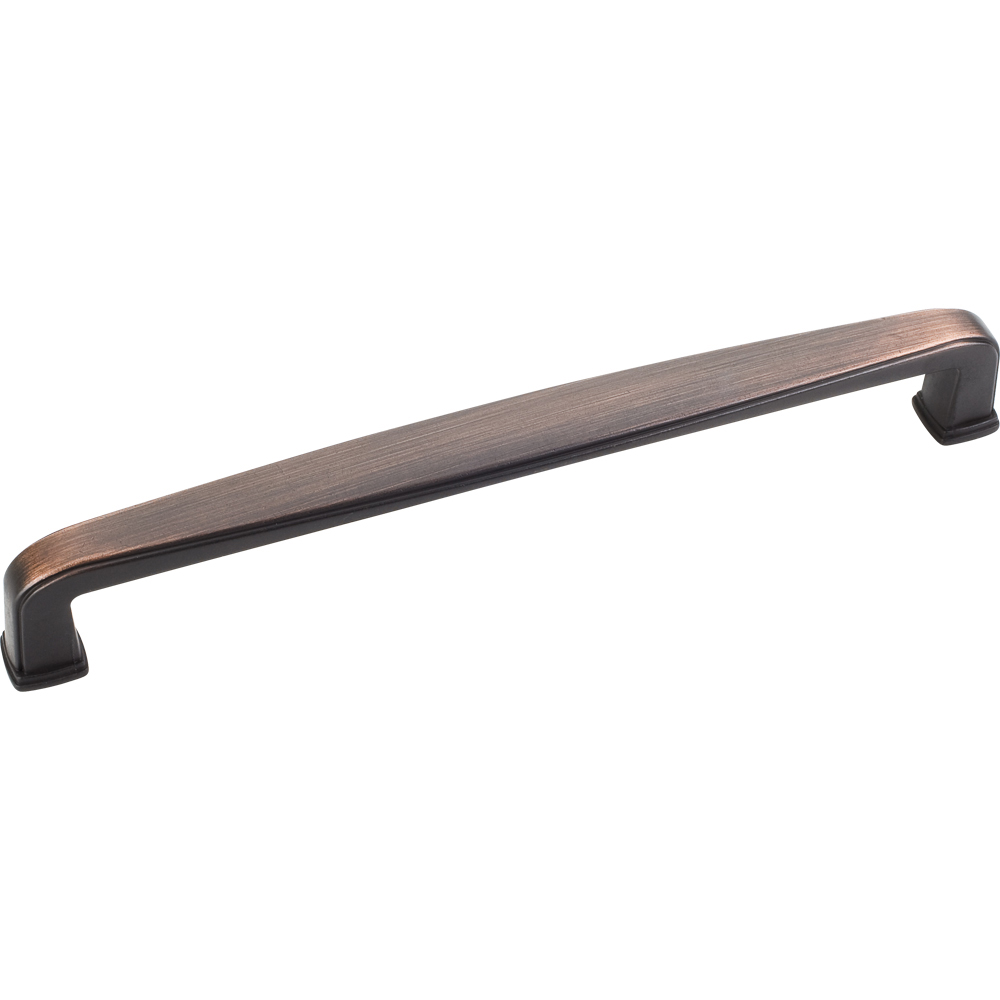 product: Hardware Resources Milan 1 Plain Square Pull, 160 mm C/C, Brushed Oil Rubbed Bronze shown