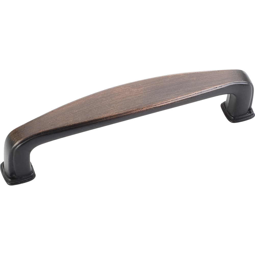 product: Hardware Resources Milan 1 Plain Square Pull, 96 mm C/C, Brushed Oil Rubbed Bronze shown
