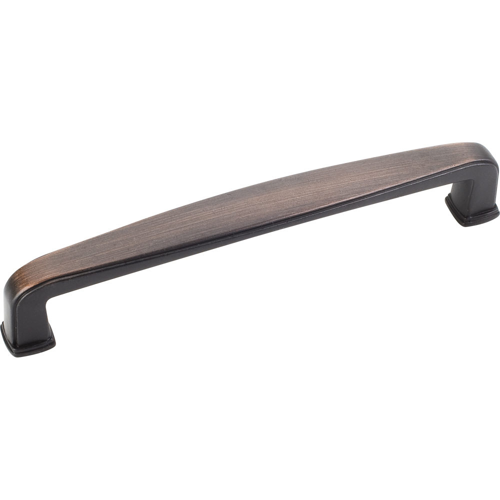 product: Hardware Resources Milan 1 Plain Square Pull, 128 mm C/C, Brushed Oil Rubbed Bronze shown