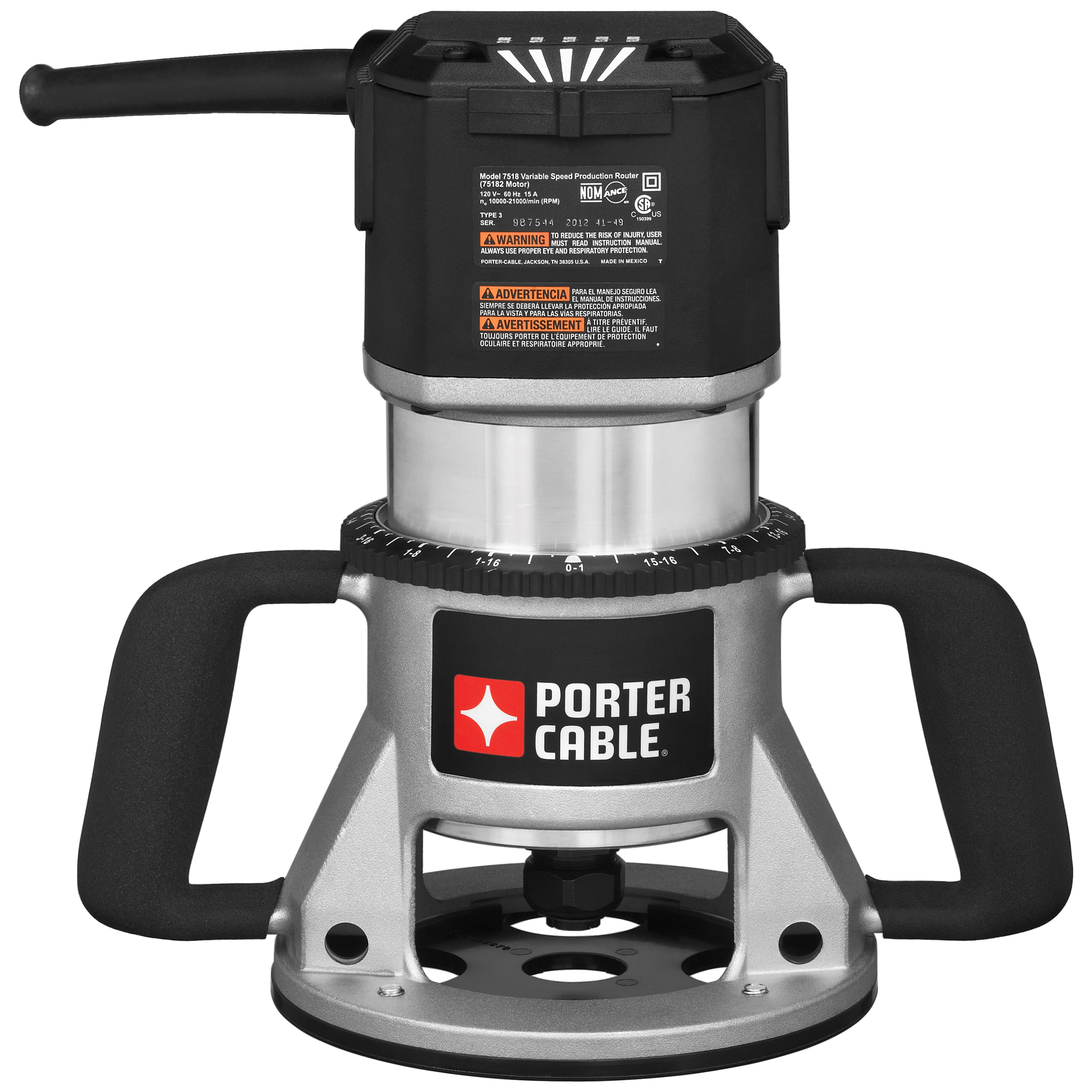 Porter-cable Model 7518 3-1/4 Hp Router