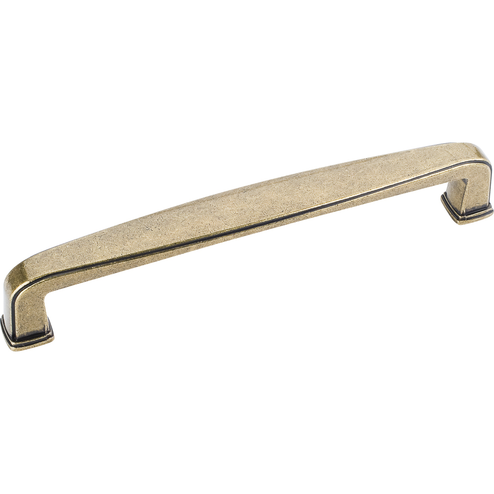 product: Hardware Resources Milan 1 Plain Square Pull, 128 mm C/C,  Distressed Antique Brass shown