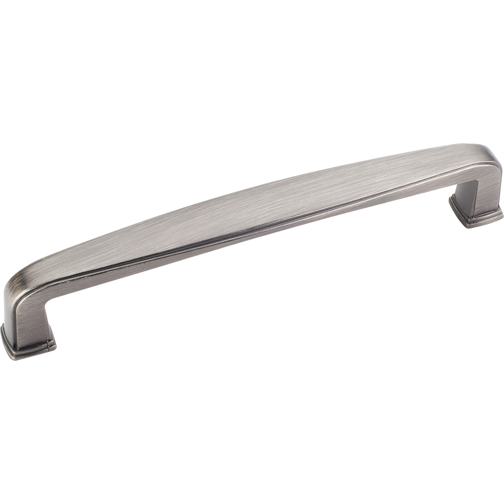 product: Hardware Resources Milan 1 Plain Square Pull, 128 mm C/C, Brushed Pewter shown