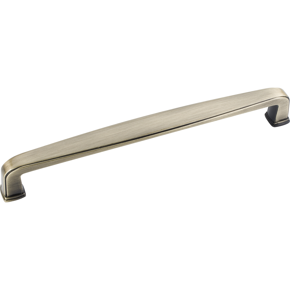 product: Hardware Resources Milan 1 Plain Square Pull, 160 mm C/C, Brushed Antique Brass shown