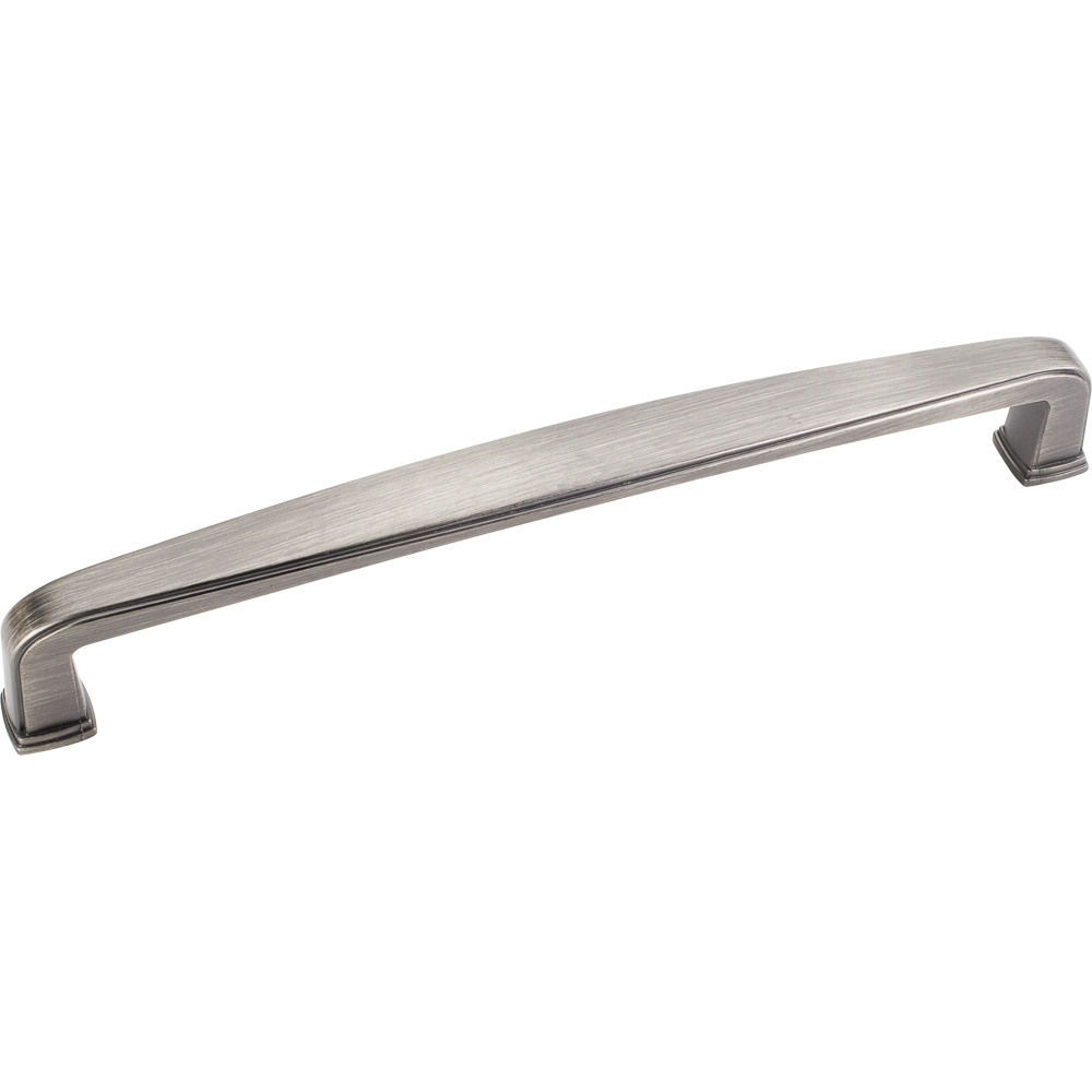 product: Hardware Resources Milan 1 Plain Square Pull, 160 mm C/C, Brushed Pewter shown