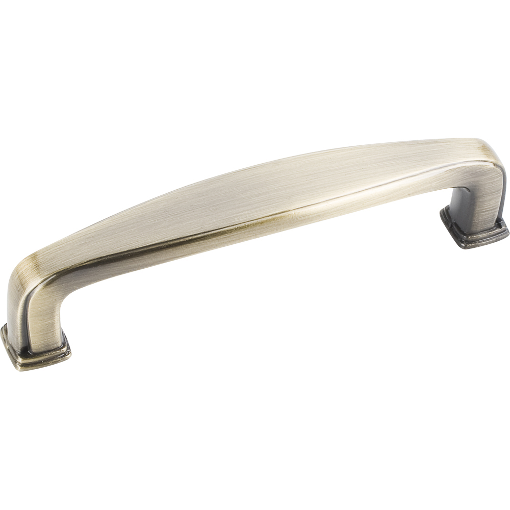 product: Hardware Resources Milan 1 Plain Square Pull, 96 mm C/C, Brushed Antique Brass shown