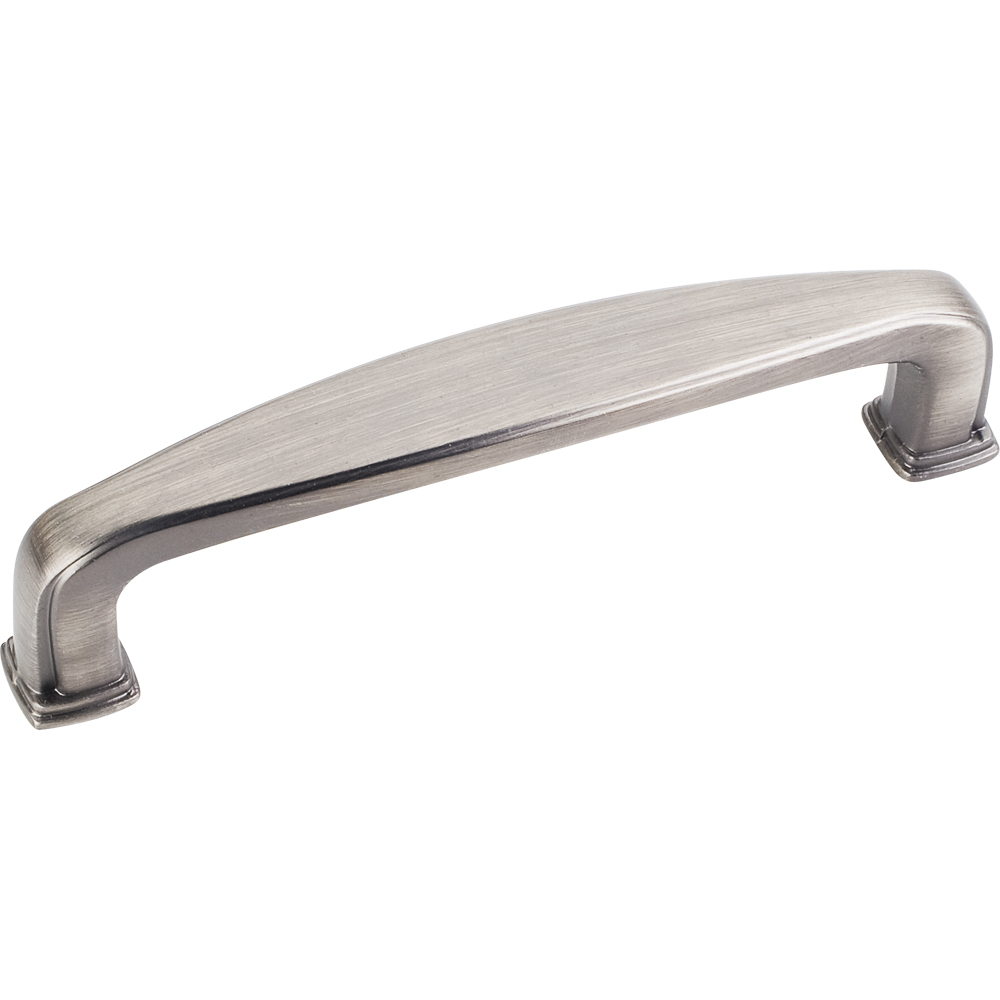 product: Hardware Resources Milan 1 Plain Square Pull, 96 mm C/C, Brushed Pewter shown
