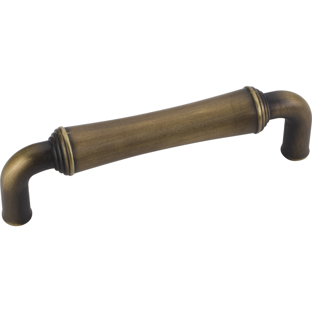product: Hardware Resources Bremen 2 Pull, 96 mm C/C, Antique Brushed Satin Brass shown