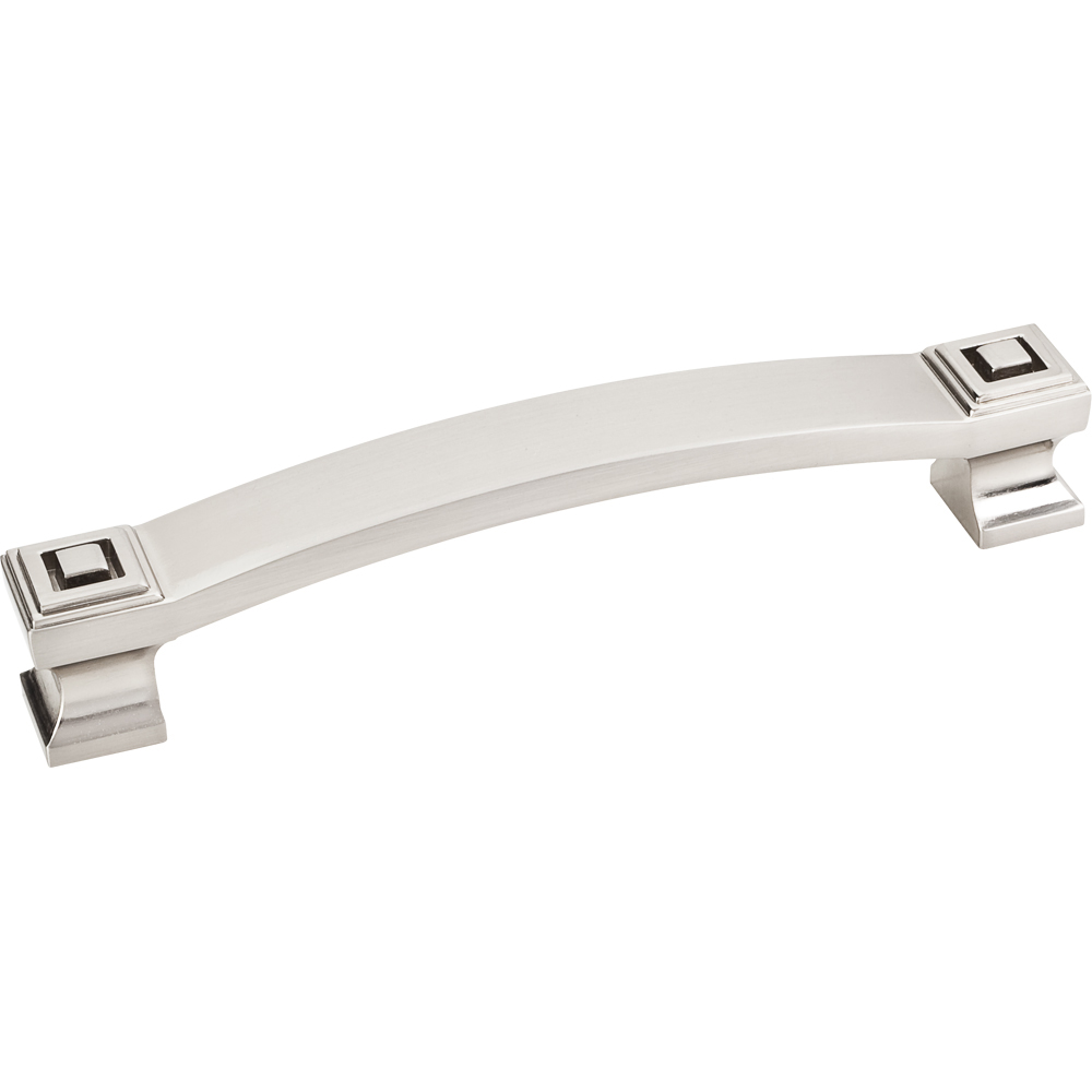 product: Hardware Resources Delmar Pull, 128 mm C/C, Satin Nickel shown