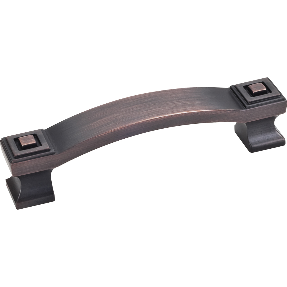 product: Hardware Resources Delmar Pull, 96 mm C/C, Brushed Oil Rubbed Bronze shown
