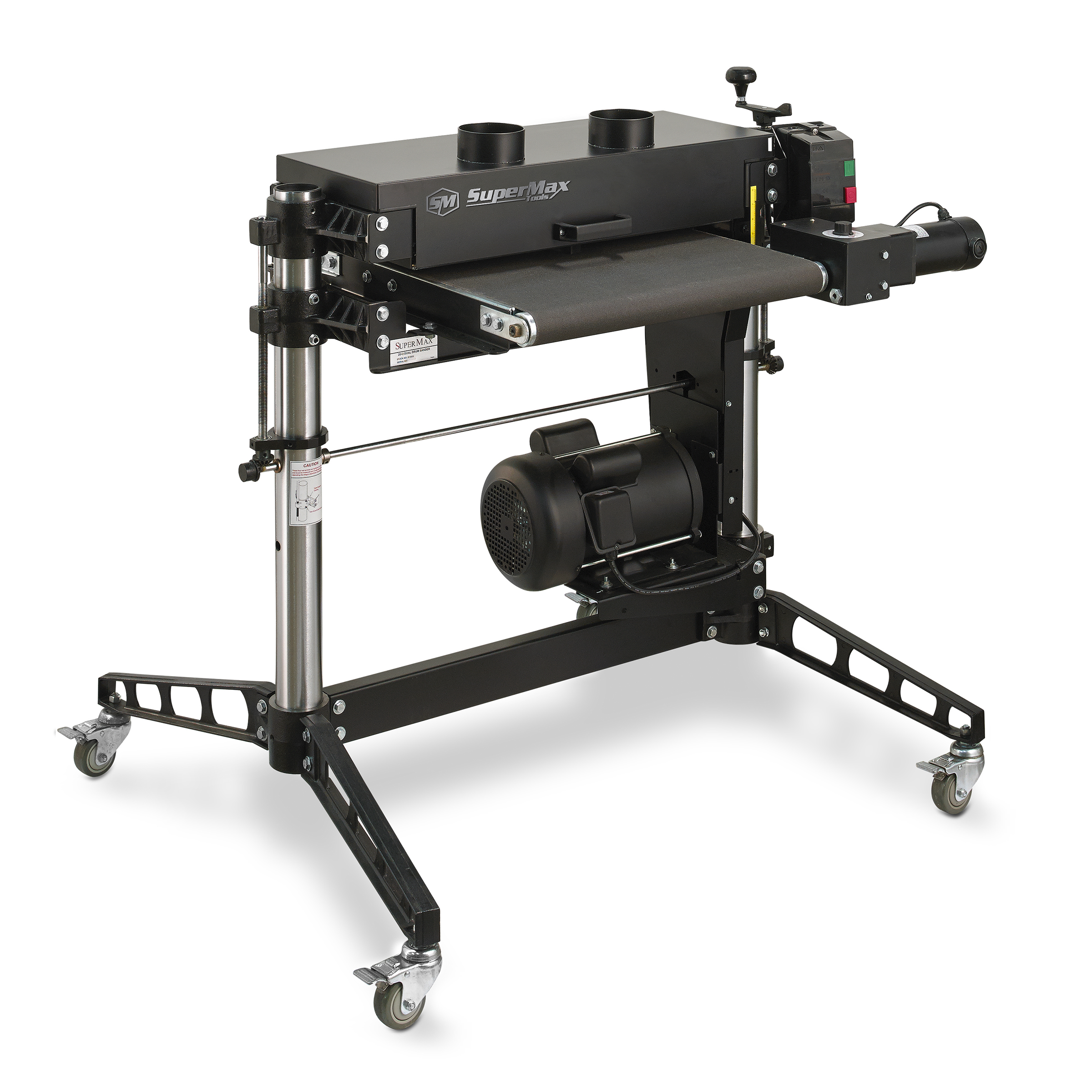 product: SuperMax 25×2 Double Drum Sander - 5HP - 1PH shown