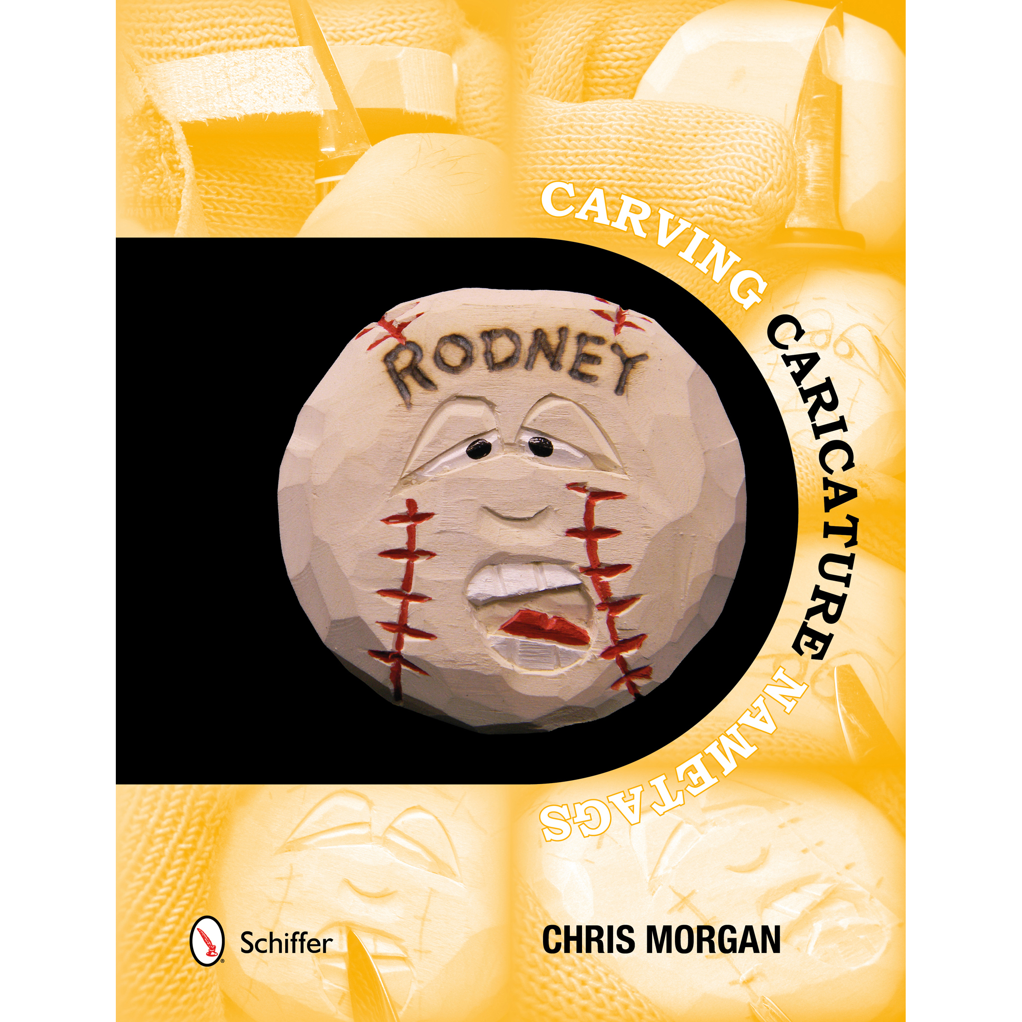 product: Schiffer Publishing Ltd Carving Caricature Nametags shown