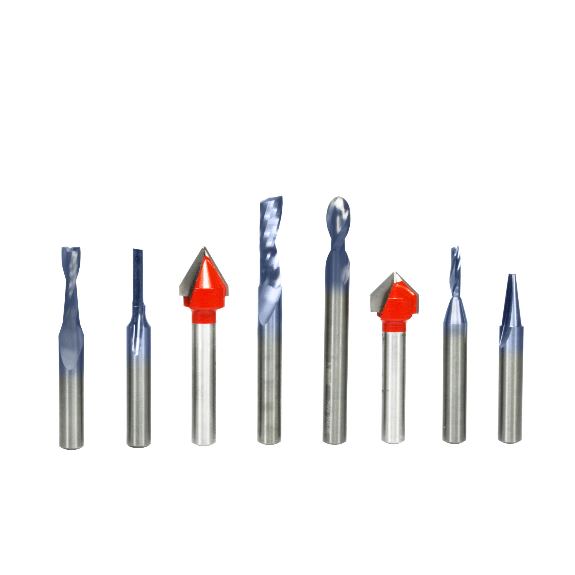 product: Freud General Purpose CNC Router Bit Set - 8 Piece shown