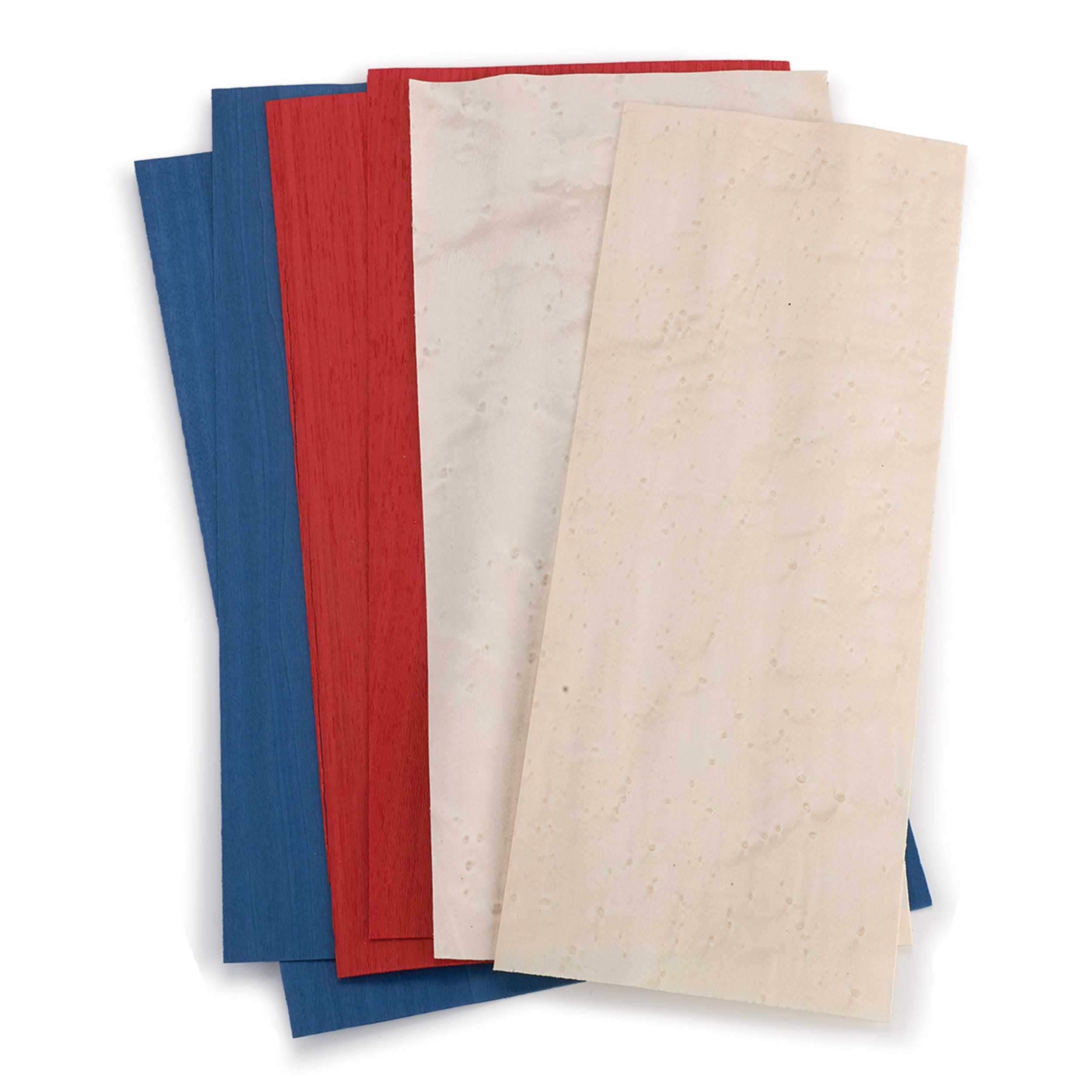Dyed Red, White & Blue Patriotic Veneer Pack 3 Sq Ft
