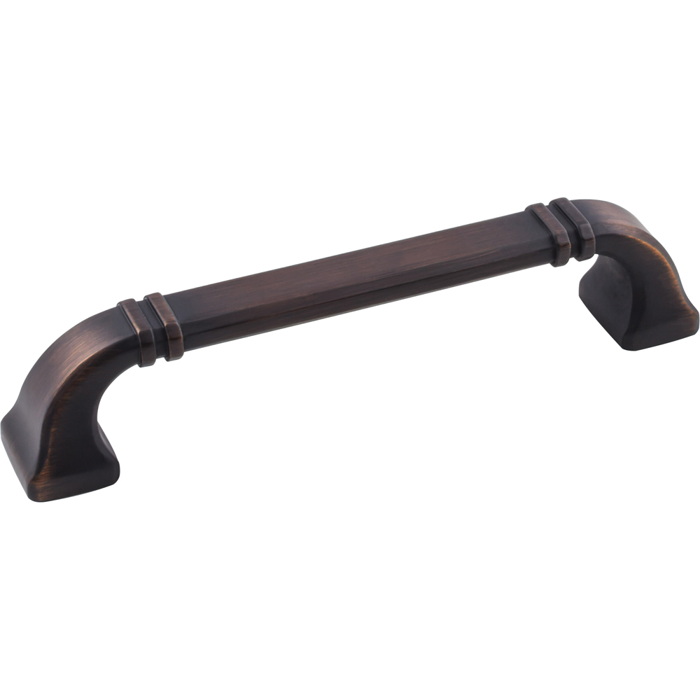 product: Hardware Resources Ella Pull, 128 mm C/C, Brushed Oil Rubbed Bronze shown