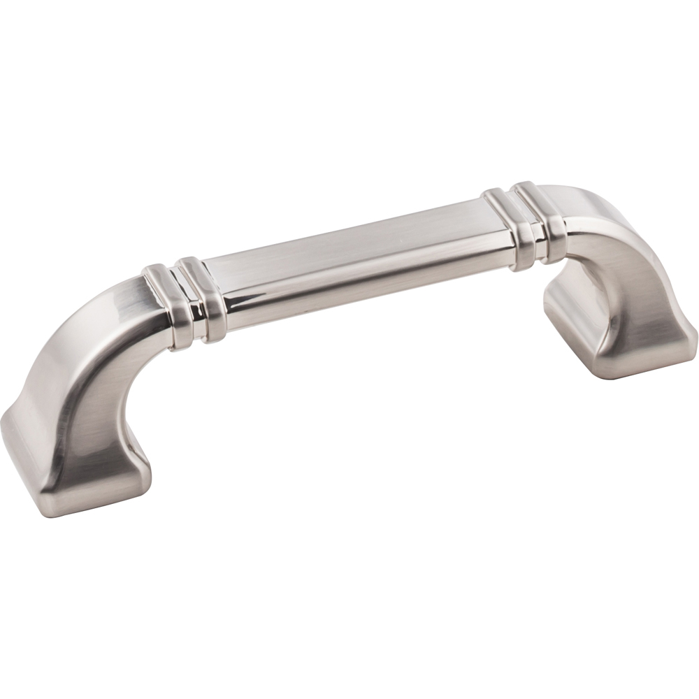 product: Hardware Resources Ella Pull, 96 mm C/C, Satin Nickel shown