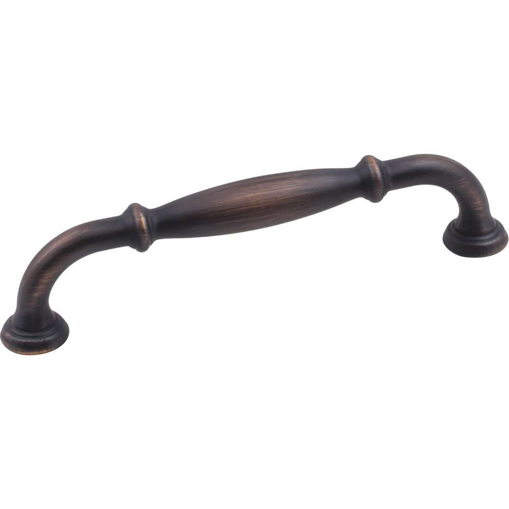 product: Hardware Resources Tiffany Pull, 128 mm C/C, Brushed Oil Rubbed Bronze shown