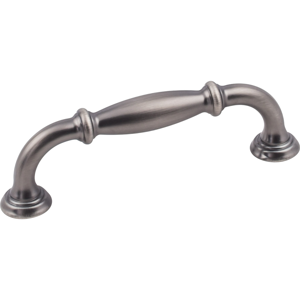 product: Hardware Resources Tiffany Pull, 96 mm C/C, Brushed Pewter shown