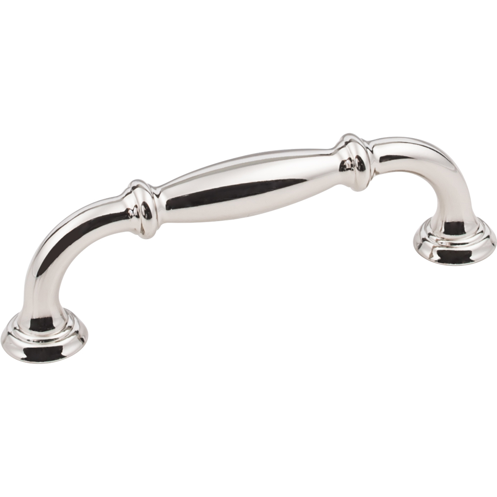 product: Hardware Resources Tiffany Pull, 96 mm C/C, Polished Nickel shown