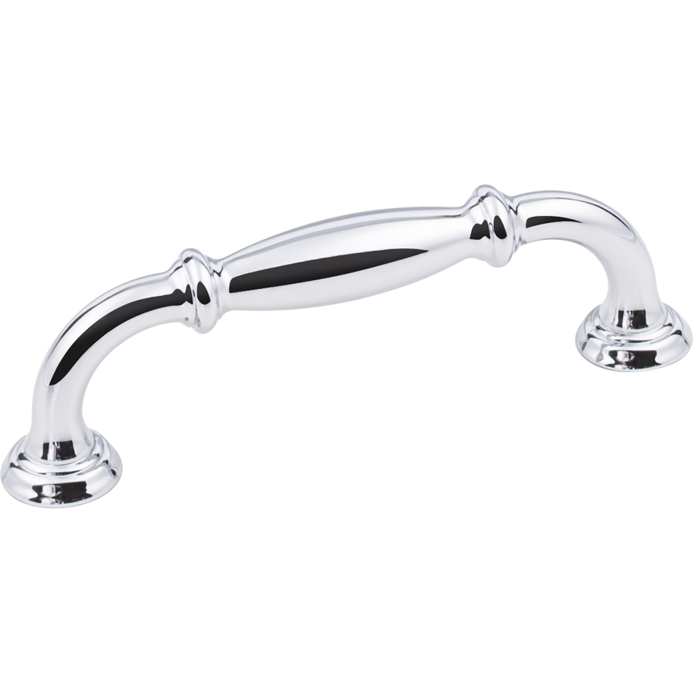 product: Hardware Resources Tiffany Pull, 96 mm C/C, Polished Chrome shown
