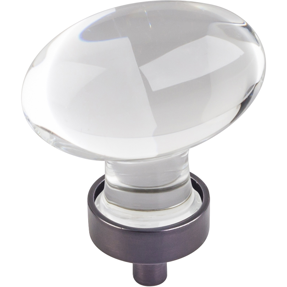 product: Hardware Resources Harlow Large Football Glass Knob,1-5/8