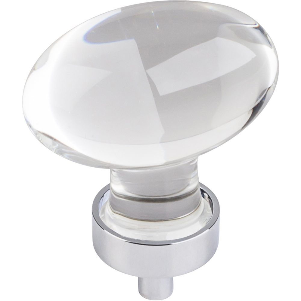 product: Hardware Resources Harlow Large Football Glass Knob,1-5/8