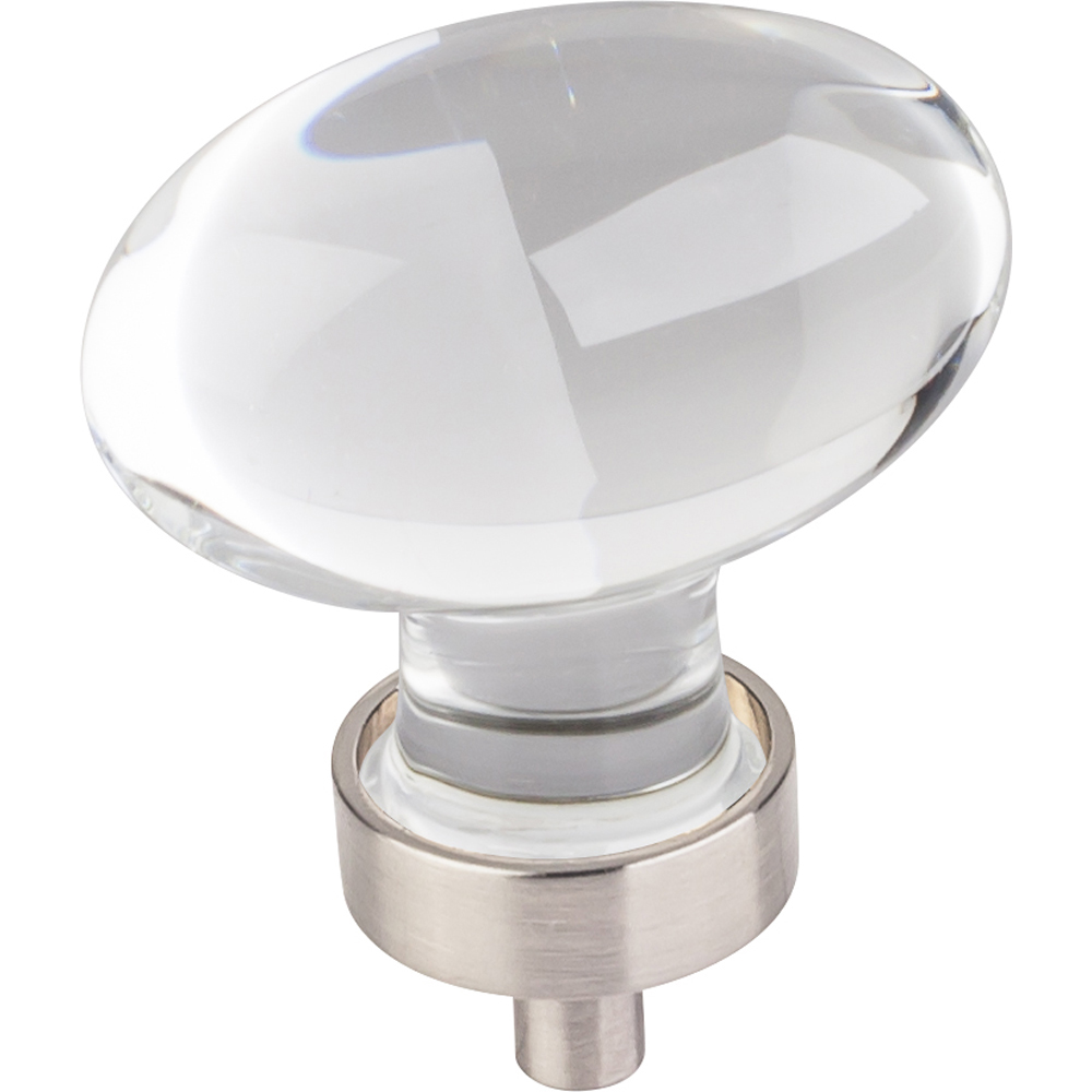 product: Hardware Resources Harlow Large Football Glass Knob,1-5/8