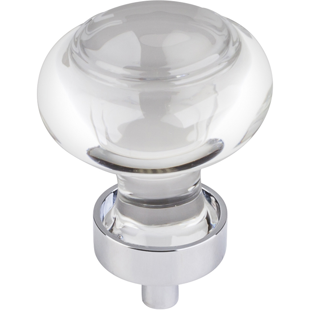 product: Hardware Resources Harlow Small Button Glass Knob, 1-7/16