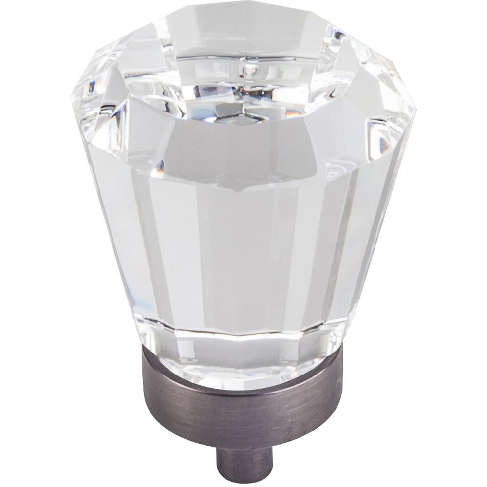 product: Hardware Resources Harlow Large Tapered Glass Knob, 1-1/4