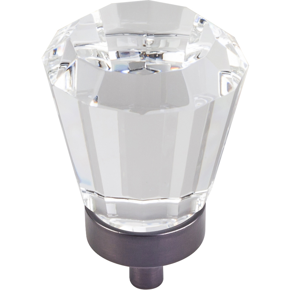 product: Hardware Resources Harlow Large Tapered Glass Knob, 1-1/4