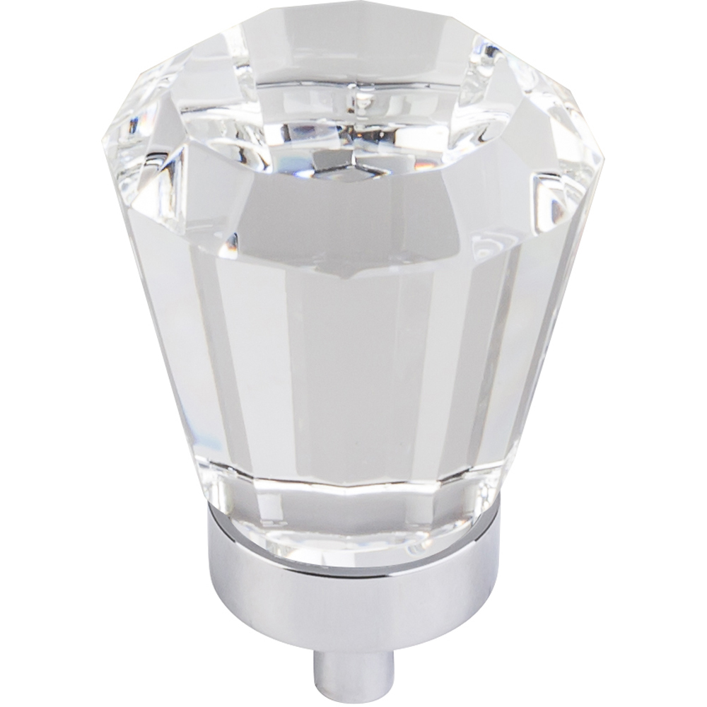 product: Hardware Resources Harlow Large Tapered Glass Knob, 1-1/4