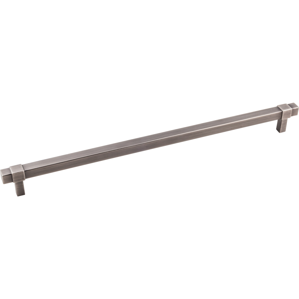product: Hardware Resources Zane Pull, 305 mm C/C, Brushed Pewter shown