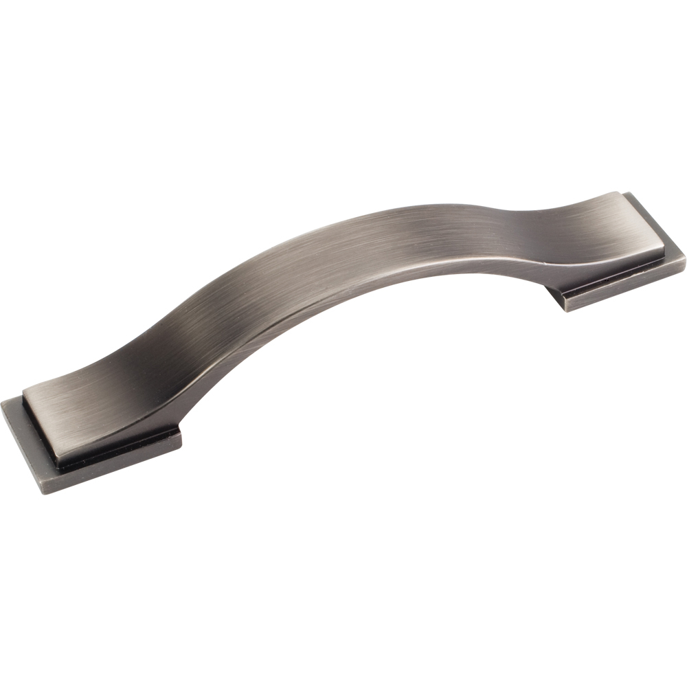 product: Hardware Resources Mirada Pull, 96 mm C/C, Brushed Pewter shown