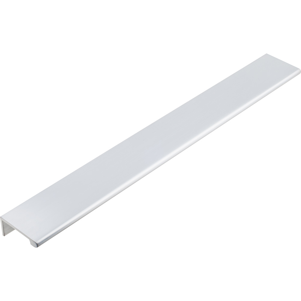 product: Hardware Resources Edgefield Tab Pull, 90 mm C/C, Brushed Chrome shown