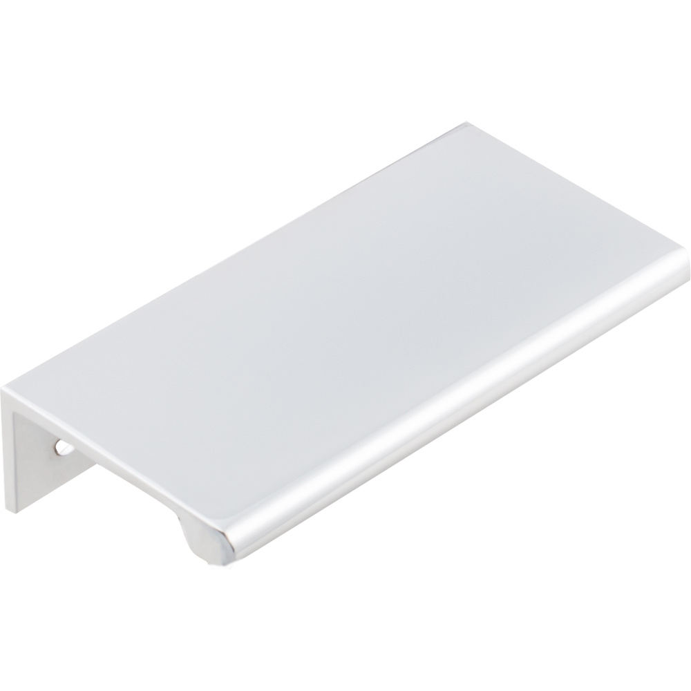 product: Hardware Resources Edgefield Tab Pull, 60 mm C/C, Brushed Chrome shown