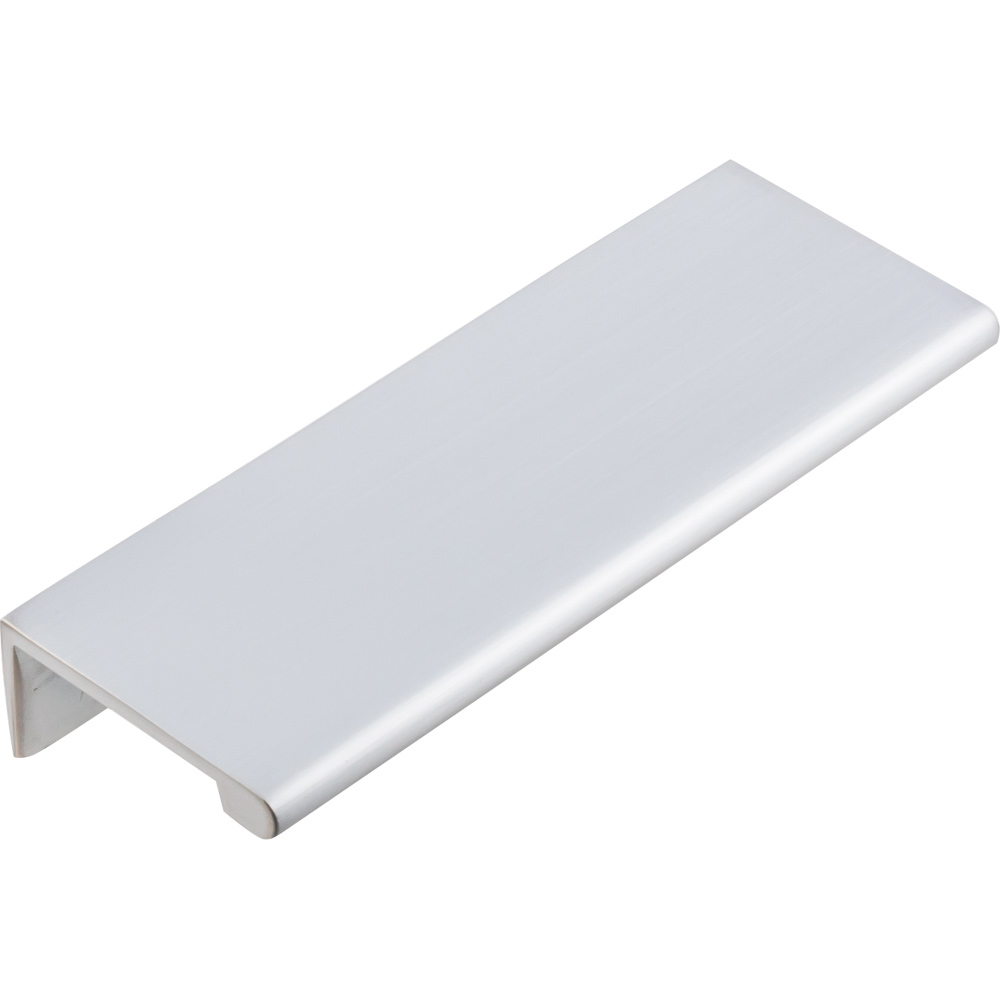 product: Hardware Resources Edgefield Tab Pull, 76 mm C/C, Brushed Chrome shown