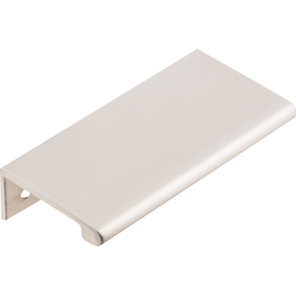 product: Hardware Resources Edgefield Tab Pull, 76 mm C/C, Satin Nickel shown