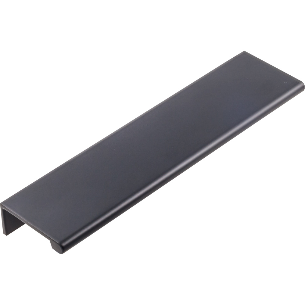 product: Hardware Resources Edgefield Tab Pull, 127 mm C/C, Matt Black/Black shown