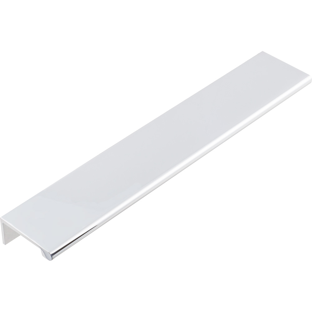 product: Hardware Resources Edgefield Tab Pull, 90 mm C/C, Polished Chrome shown