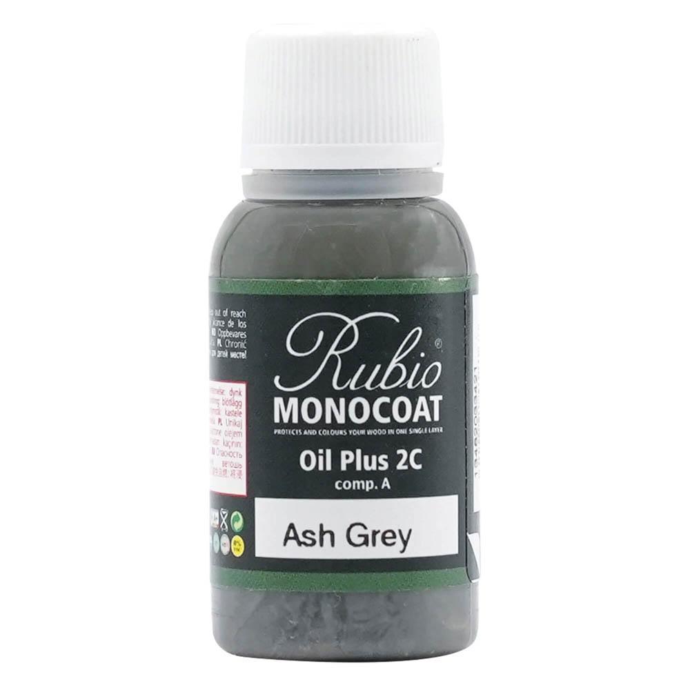 product: Rubio Monocoat Oil Plus Part A - Oil Only - Ash Grey - 20 ml shown